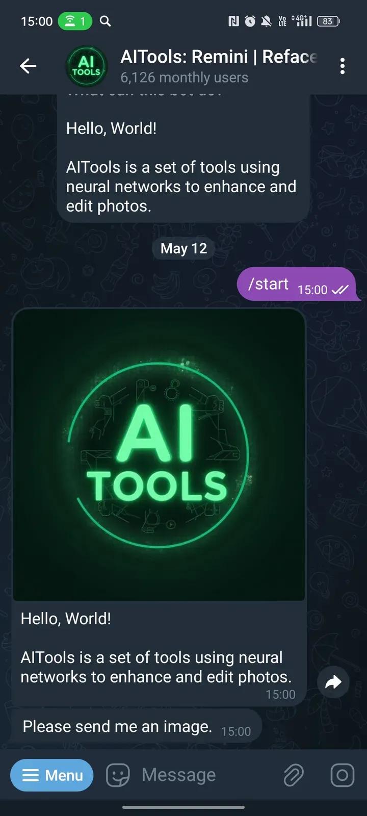 AITools: Remini Telegram Screenshot 2