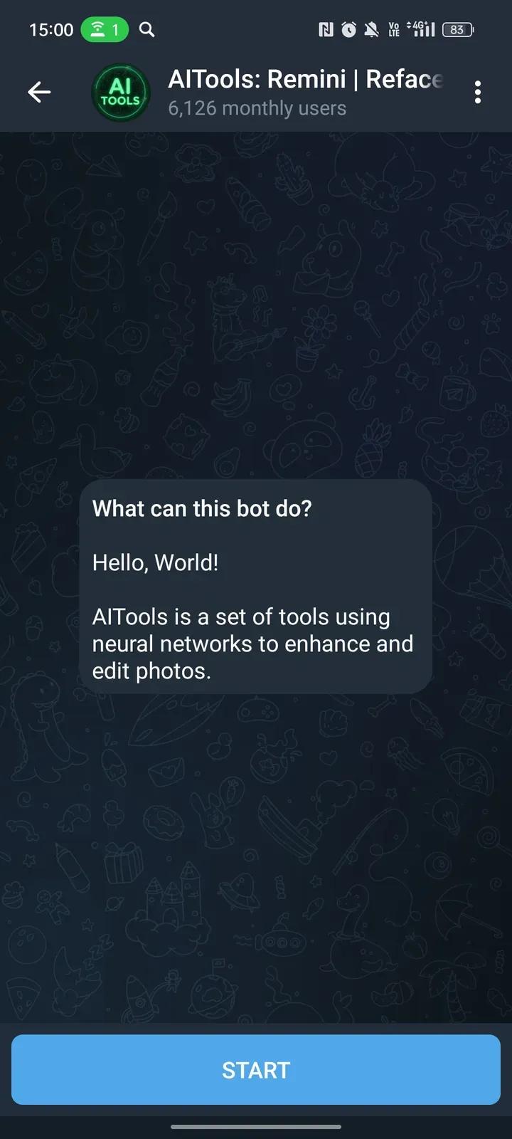 AITools: Remini Telegram Screenshot 1