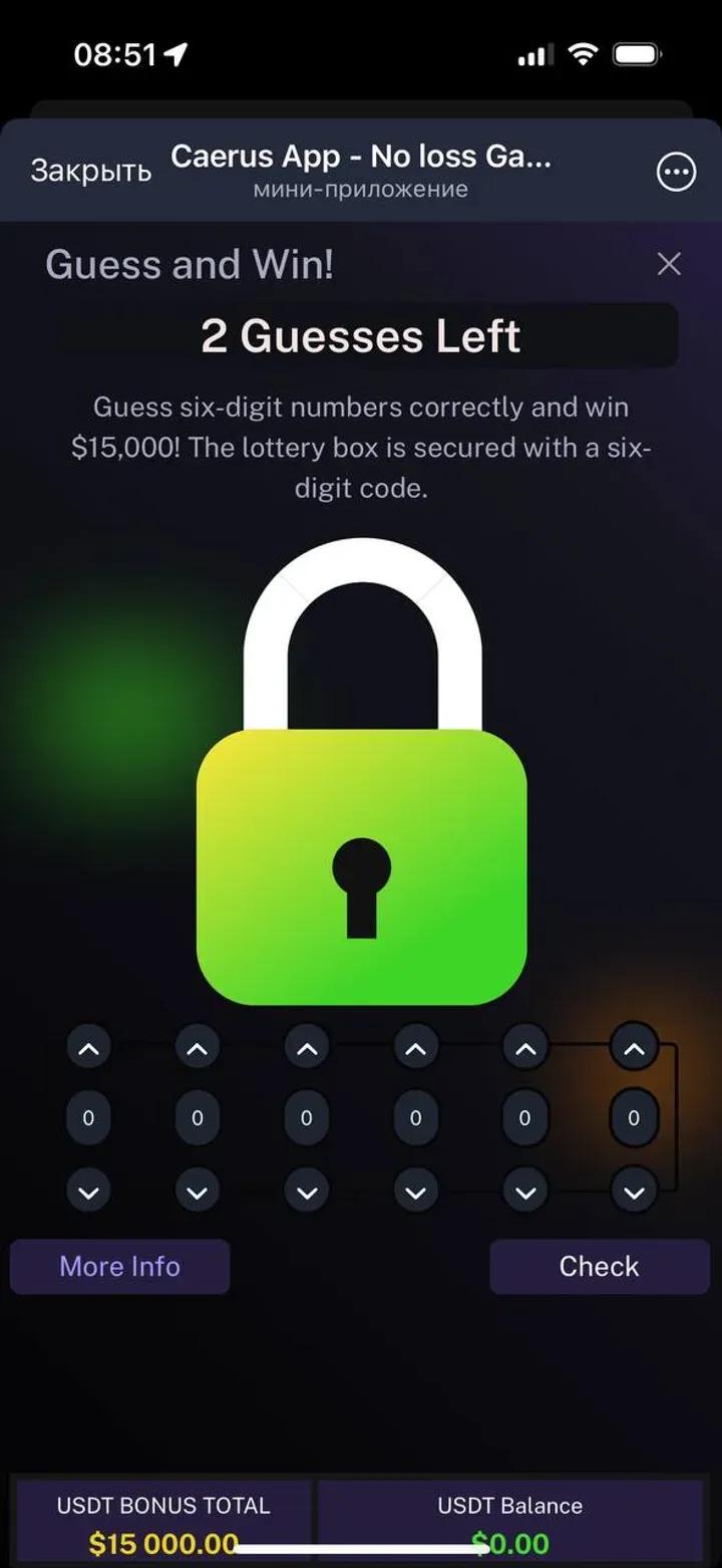 Caerus App — No loss Games 4