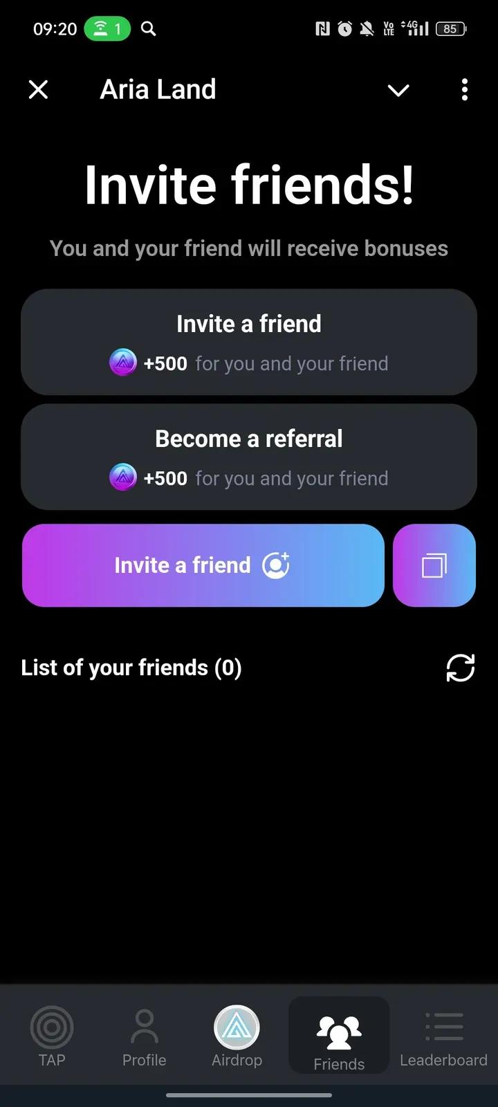 Aria Land Telegram Screenshot 3