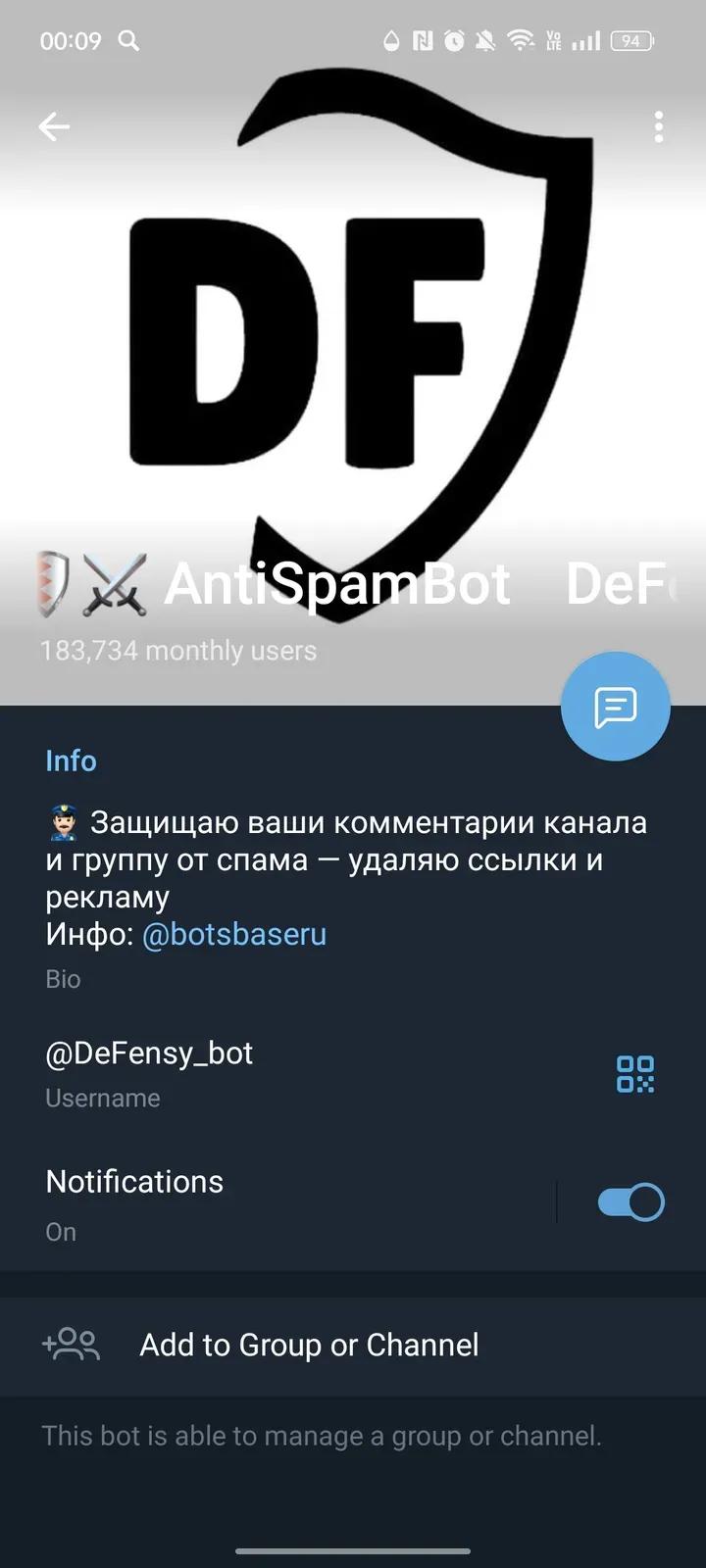 DeFensy 🛡⚔️ AntiSpamBot 4