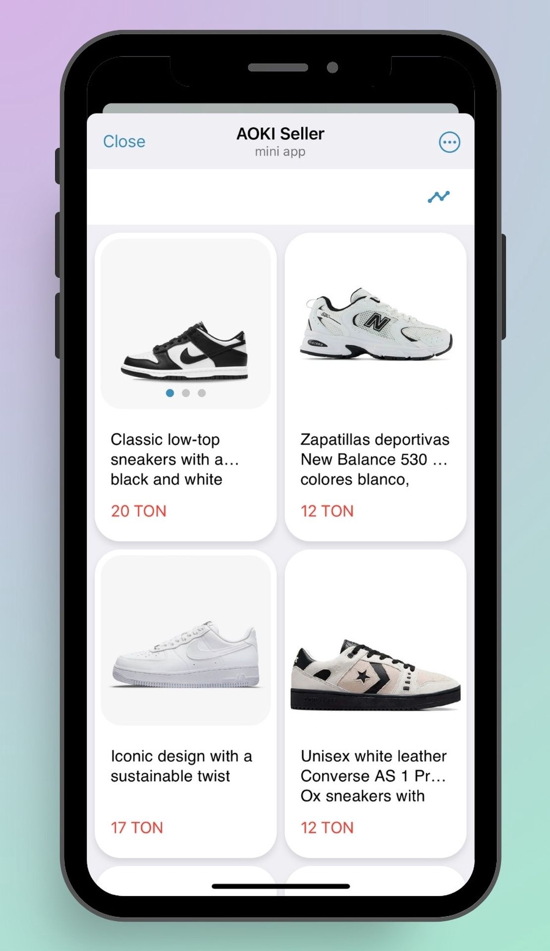 AOKI Seller Telegram Screenshot 2