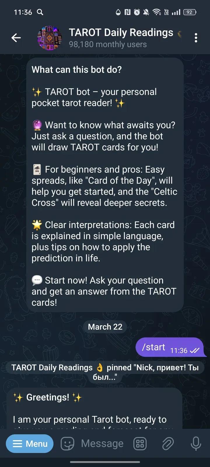 TAROT Daily Readings 👌 1