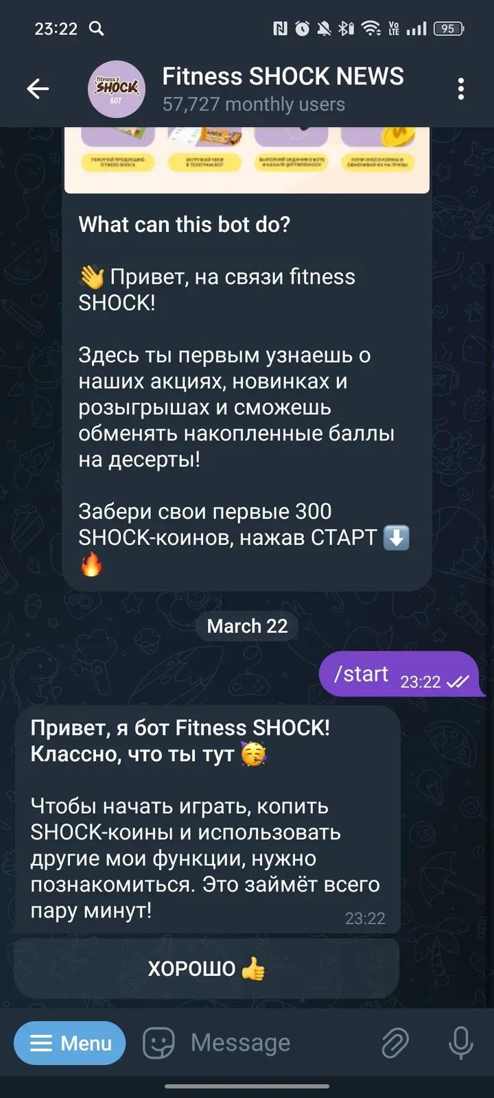fitness SHOCK | бот 2
