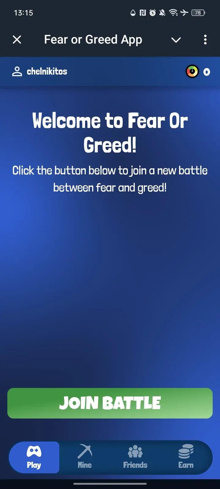 Fear or Greed App 1
