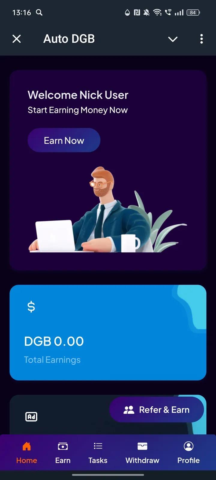 Auto DGB Telegram Screenshot 1