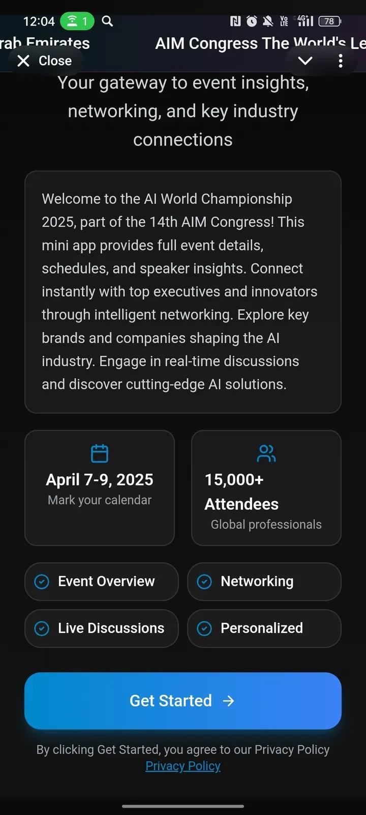 AIWorldChampionship Telegram Screenshot 4