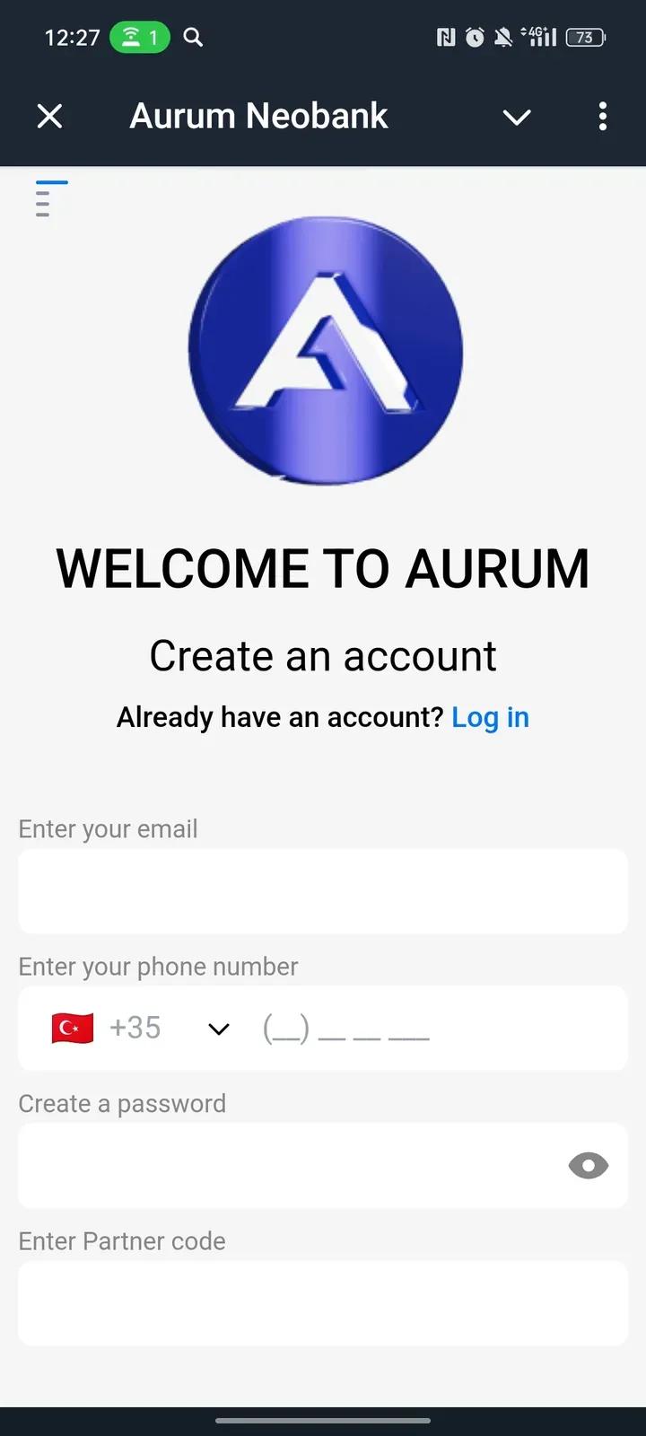 Aurum Neobank Telegram Screenshot 1