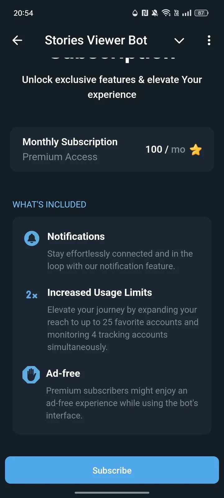 Stories Viewer Bot Telegram Screenshot 4