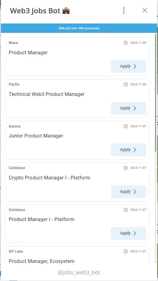 Web3 Jobs Bot 💼 2