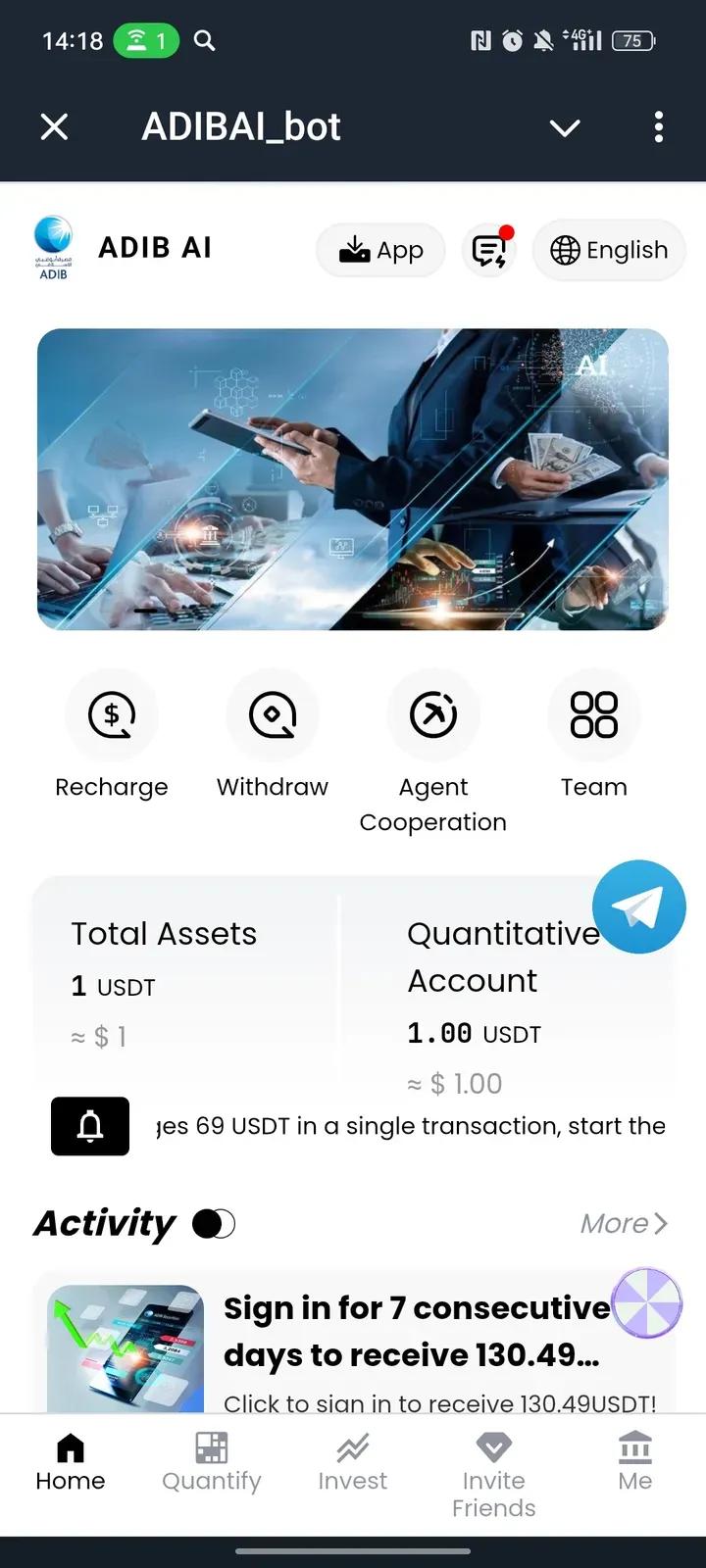 ADIBAI_bot Telegram Screenshot 1