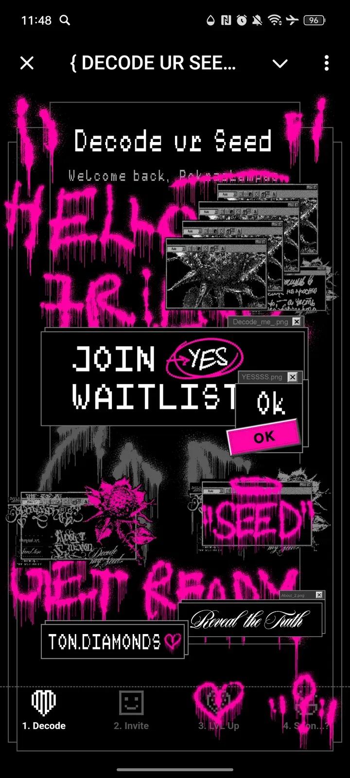 { DECODE UR SEED } 1