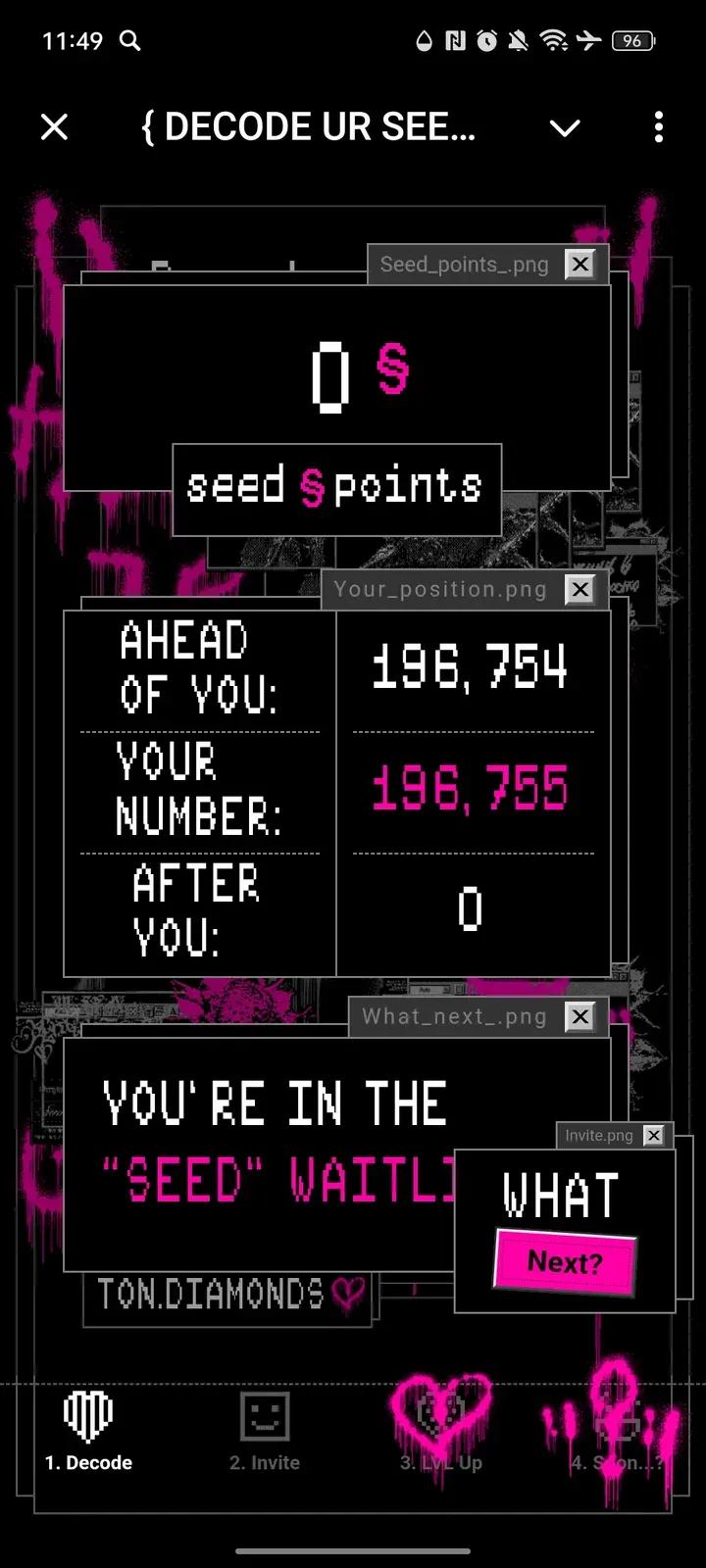 { DECODE UR SEED } 3