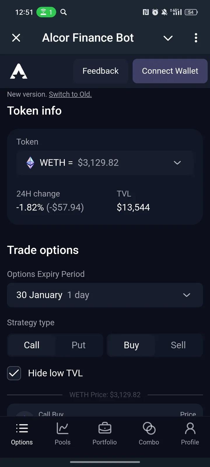 Alcor Finance Bot Telegram Screenshot 1