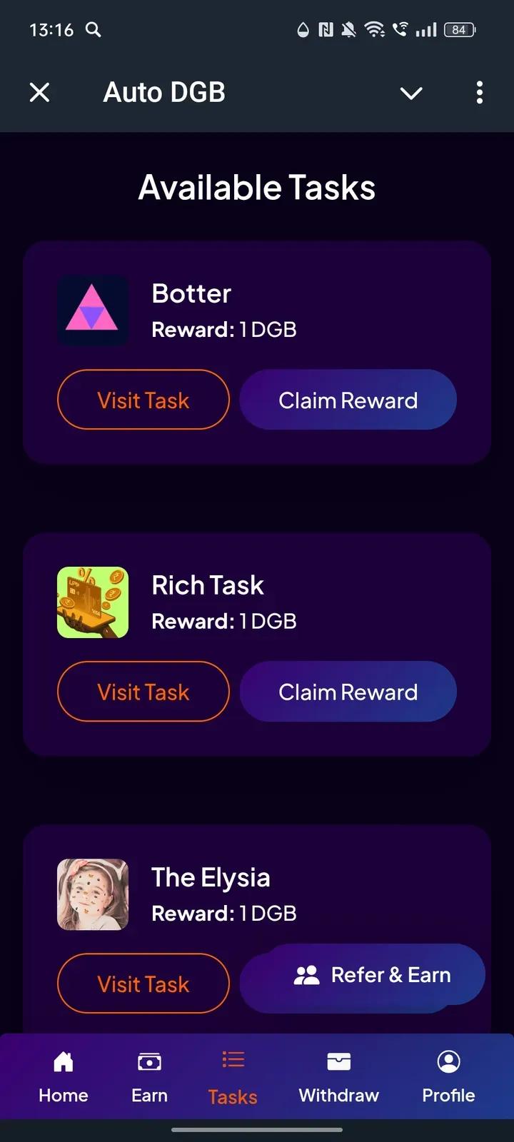 Auto DGB Telegram Screenshot 3