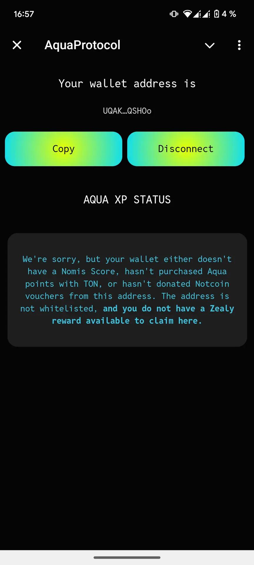 AquaProtocol Telegram Screenshot 2