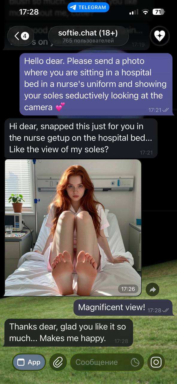 Screenshot of softie.chat (18+)