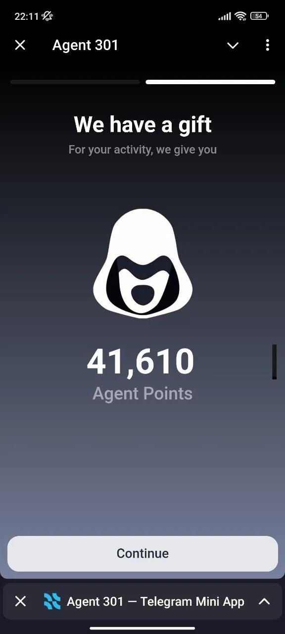 Agent 301 Telegram Screenshot 2