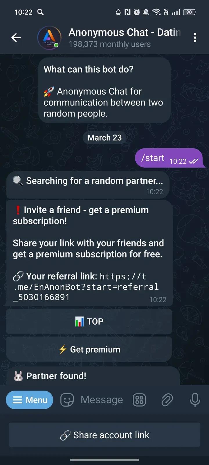 Anonymous Chat — Dating 1