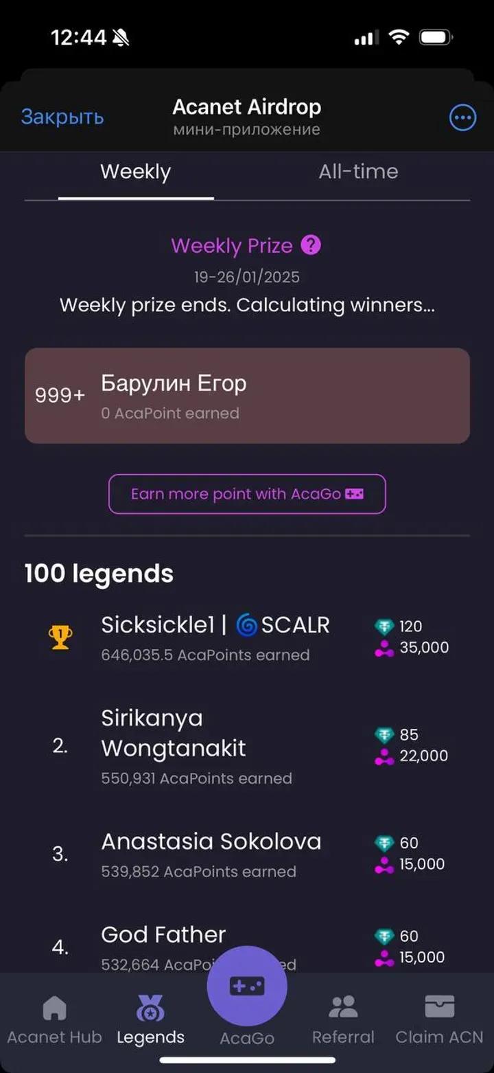 Acanet Airdrop Telegram Screenshot 6