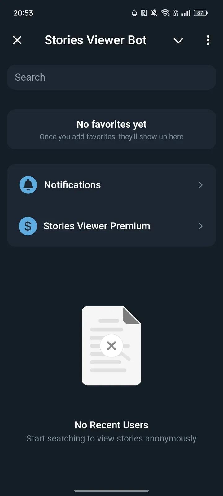 Stories Viewer Bot Telegram Screenshot 1