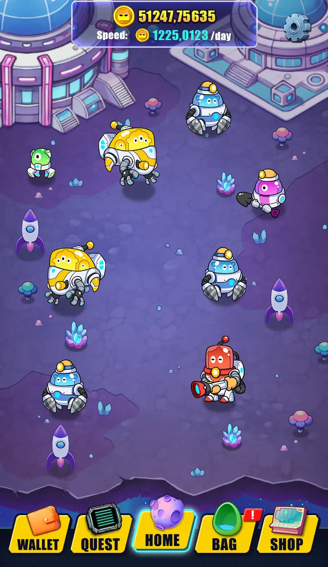 Alien Mine Bot Telegram Screenshot 1
