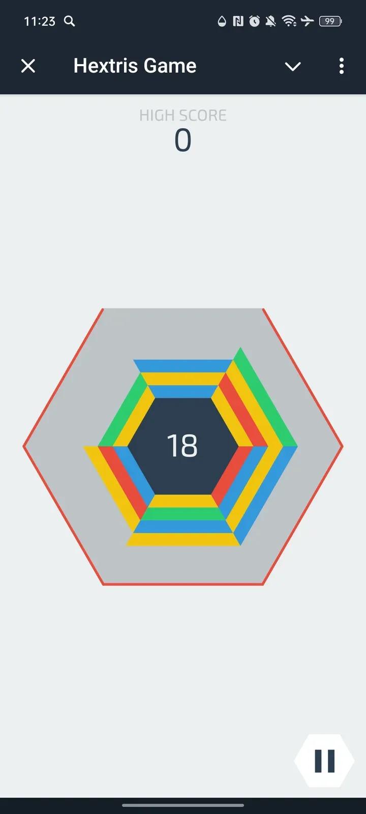 Hextris Game 1