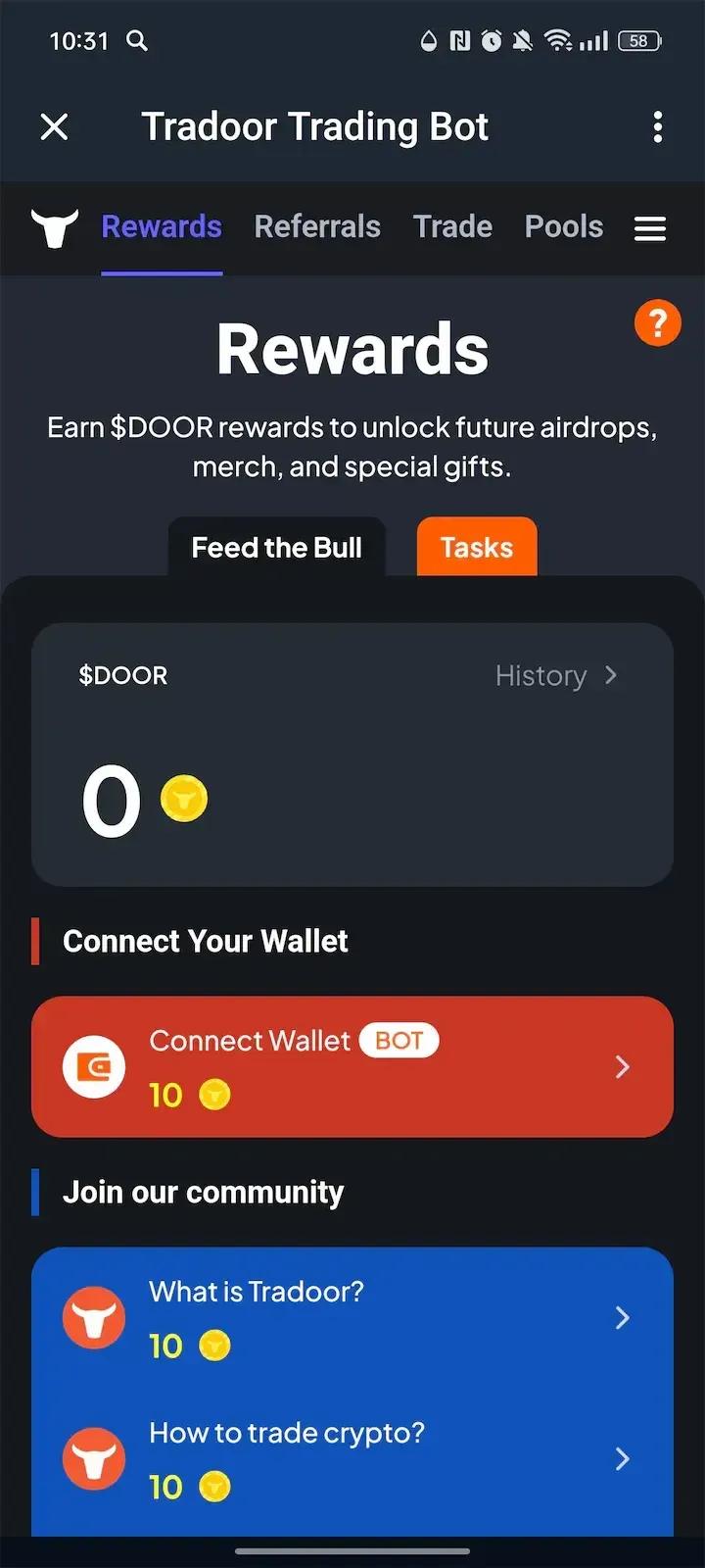 Tradoor Trading Bot 1