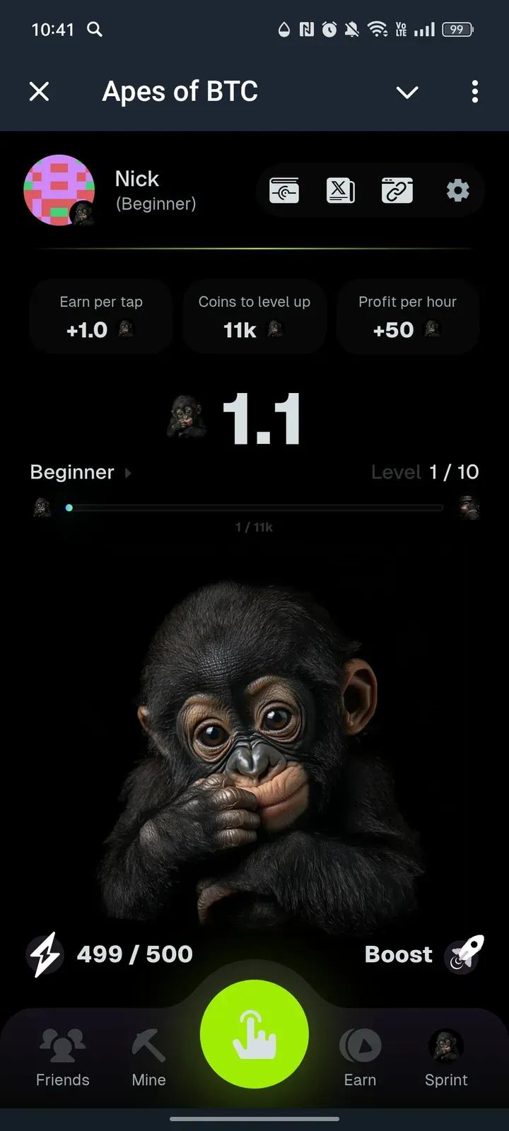 Apes of BTC Telegram Screenshot 1