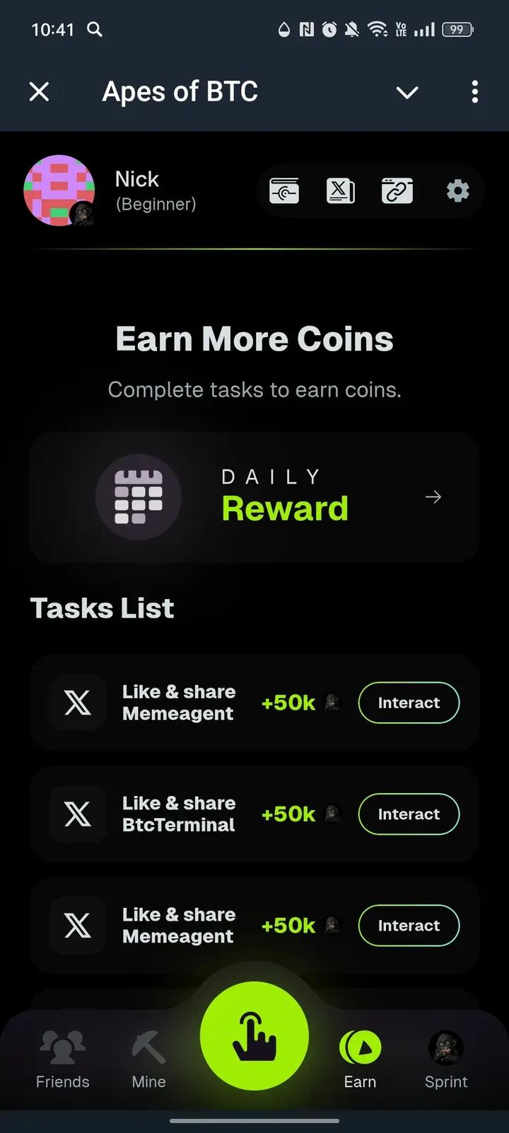Apes of BTC Telegram Screenshot 3