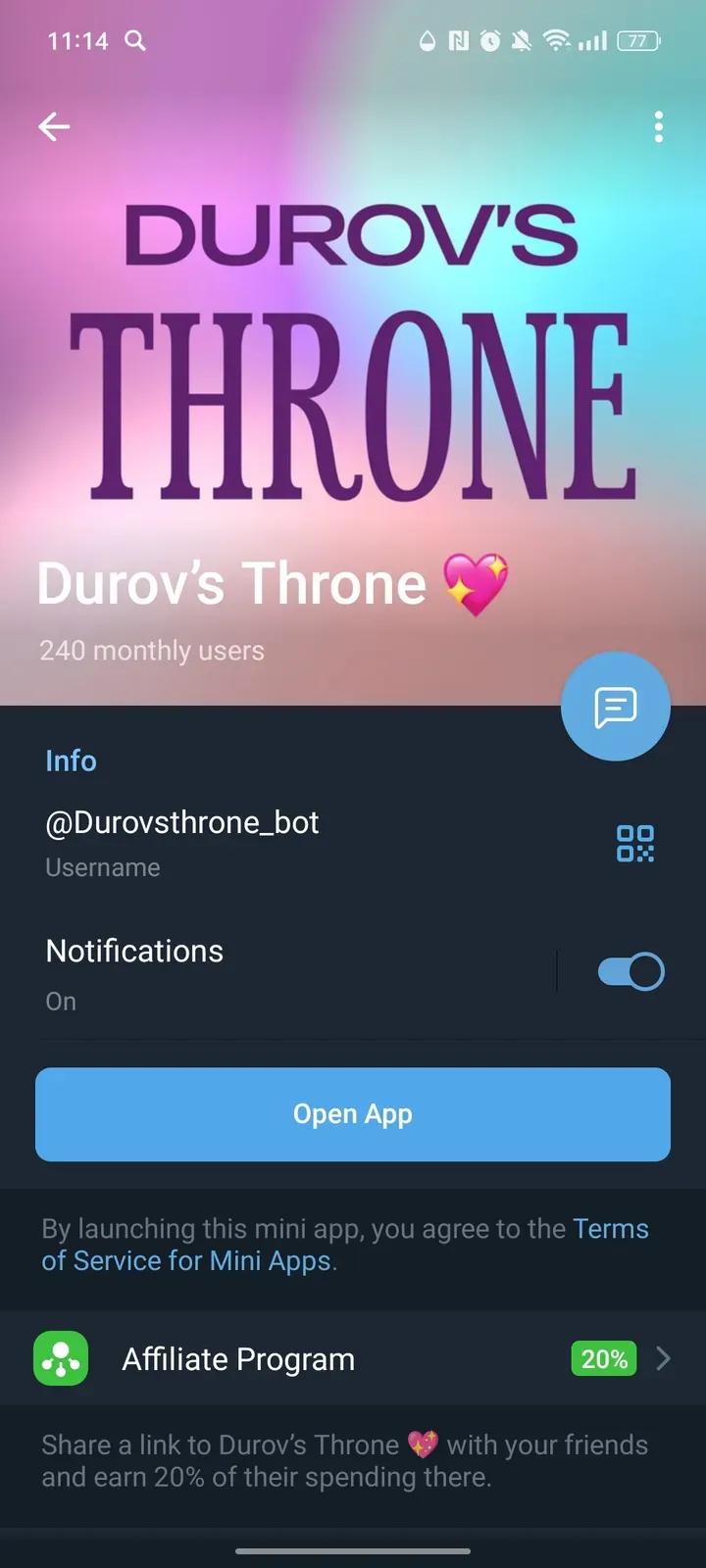 Durov’s Throne 💖 4