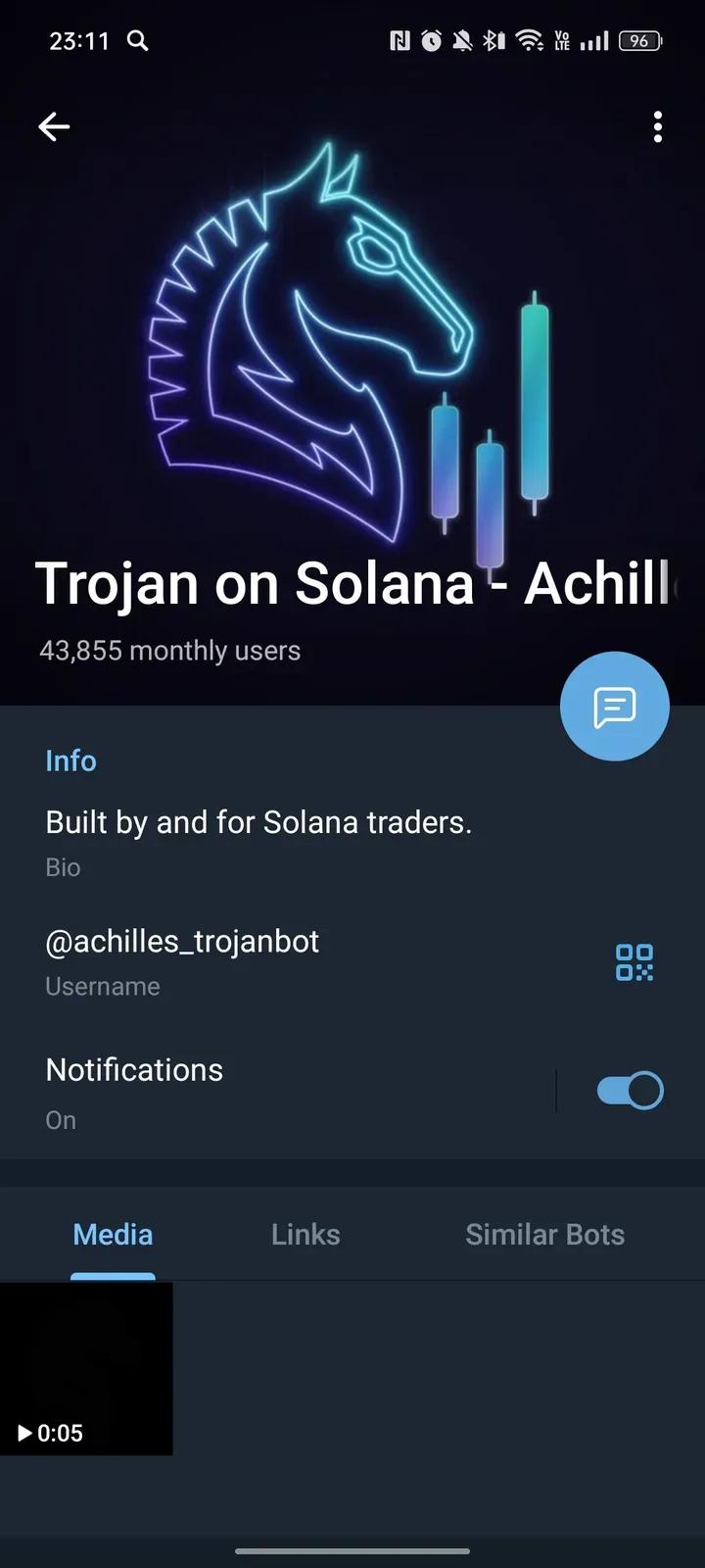 Trojan on Solana Telegram Screenshot 4