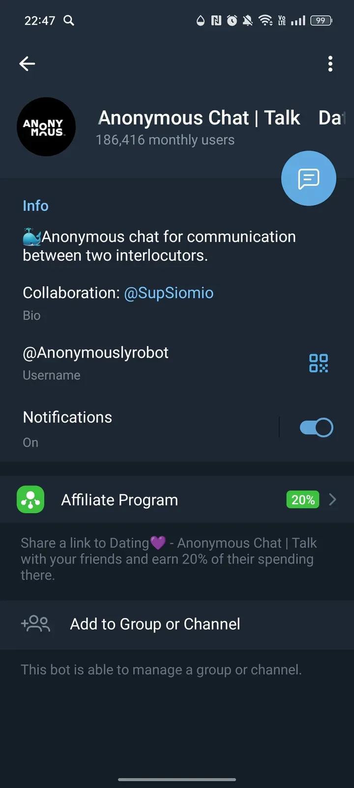 Dating💜 Telegram Screenshot 3