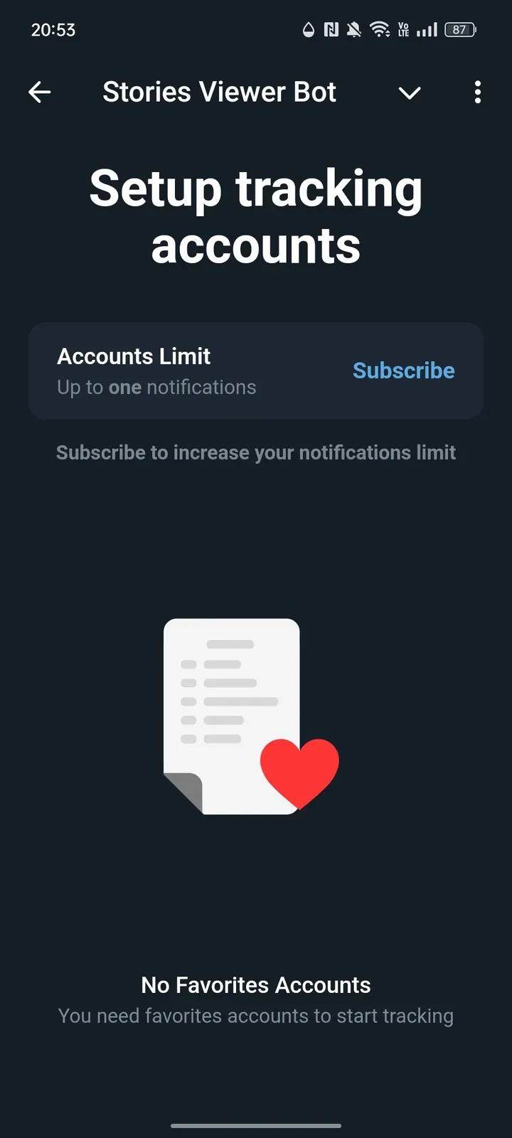 Stories Viewer Bot Telegram Screenshot 2