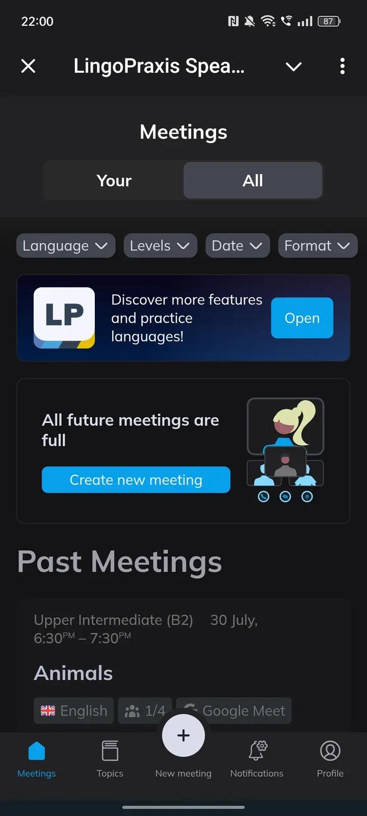 LingoPraxis Speaking Club 1