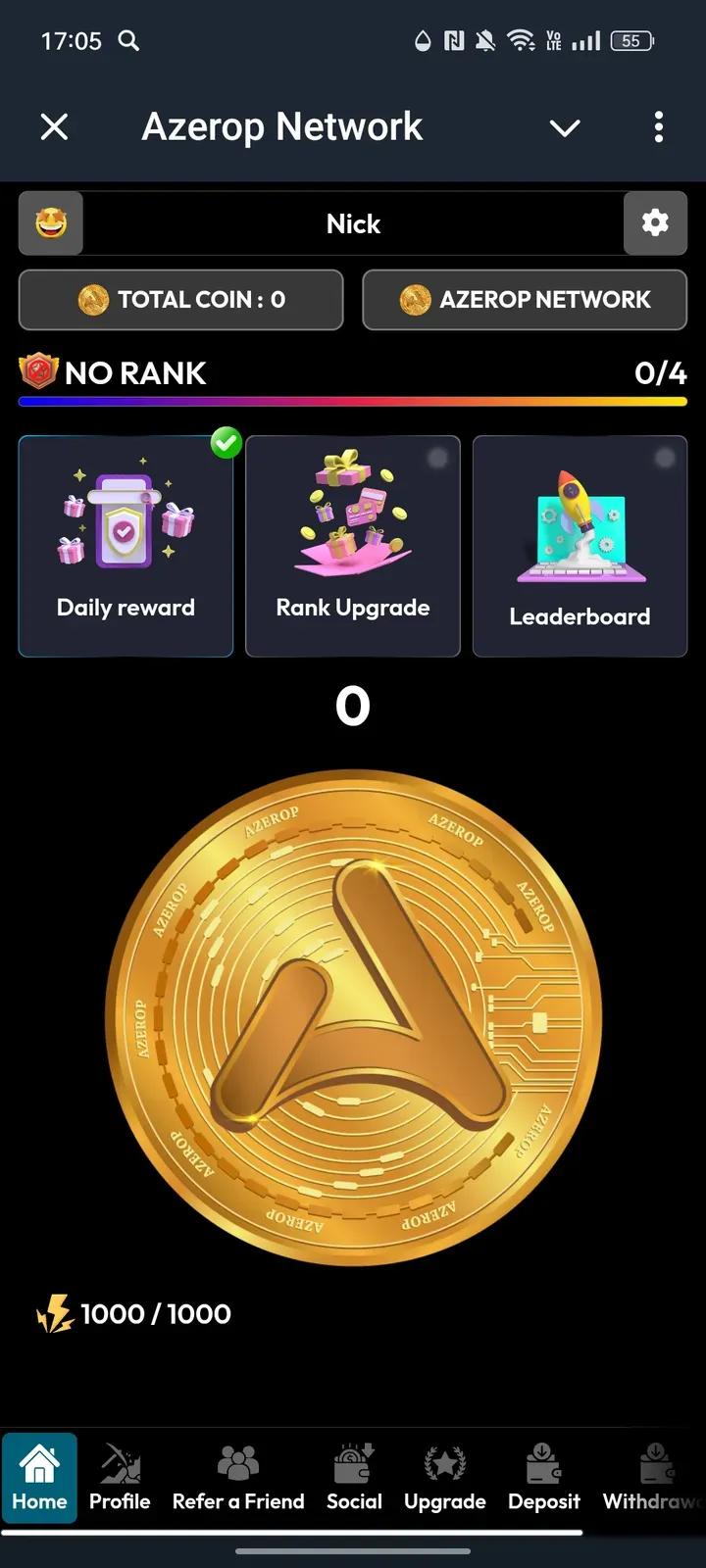 Azerop Network Telegram Screenshot 1