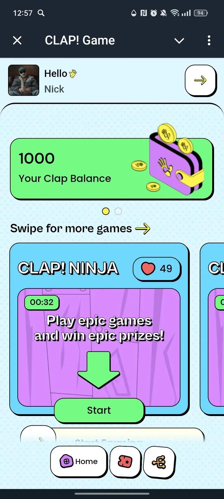 CLAP! Game 1