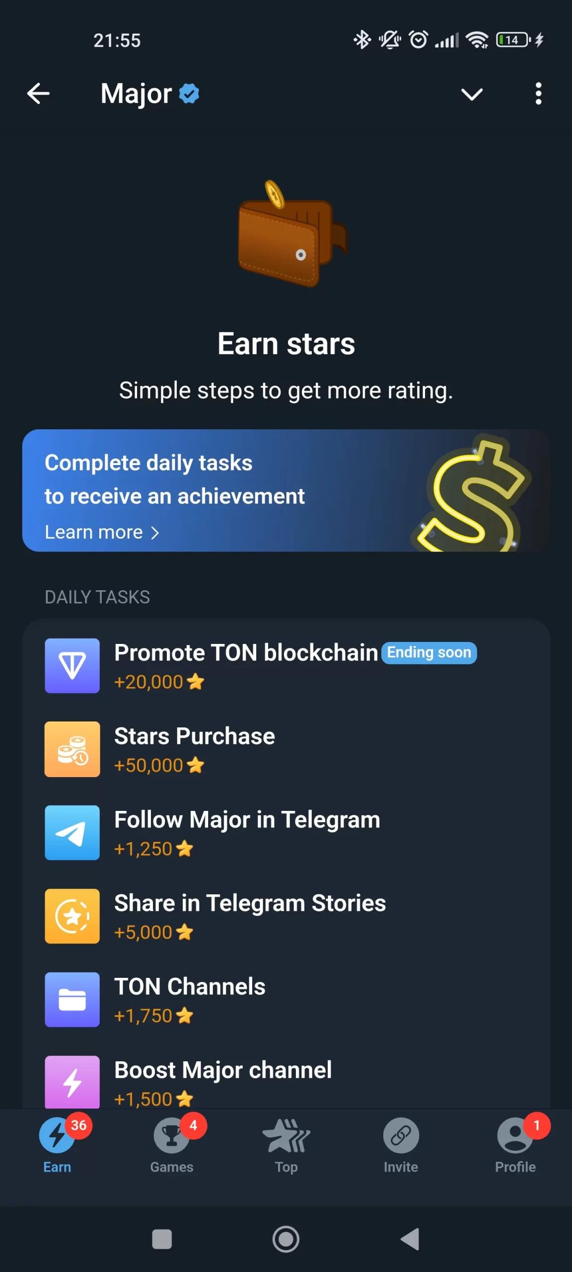 Major Telegram Screenshot 3