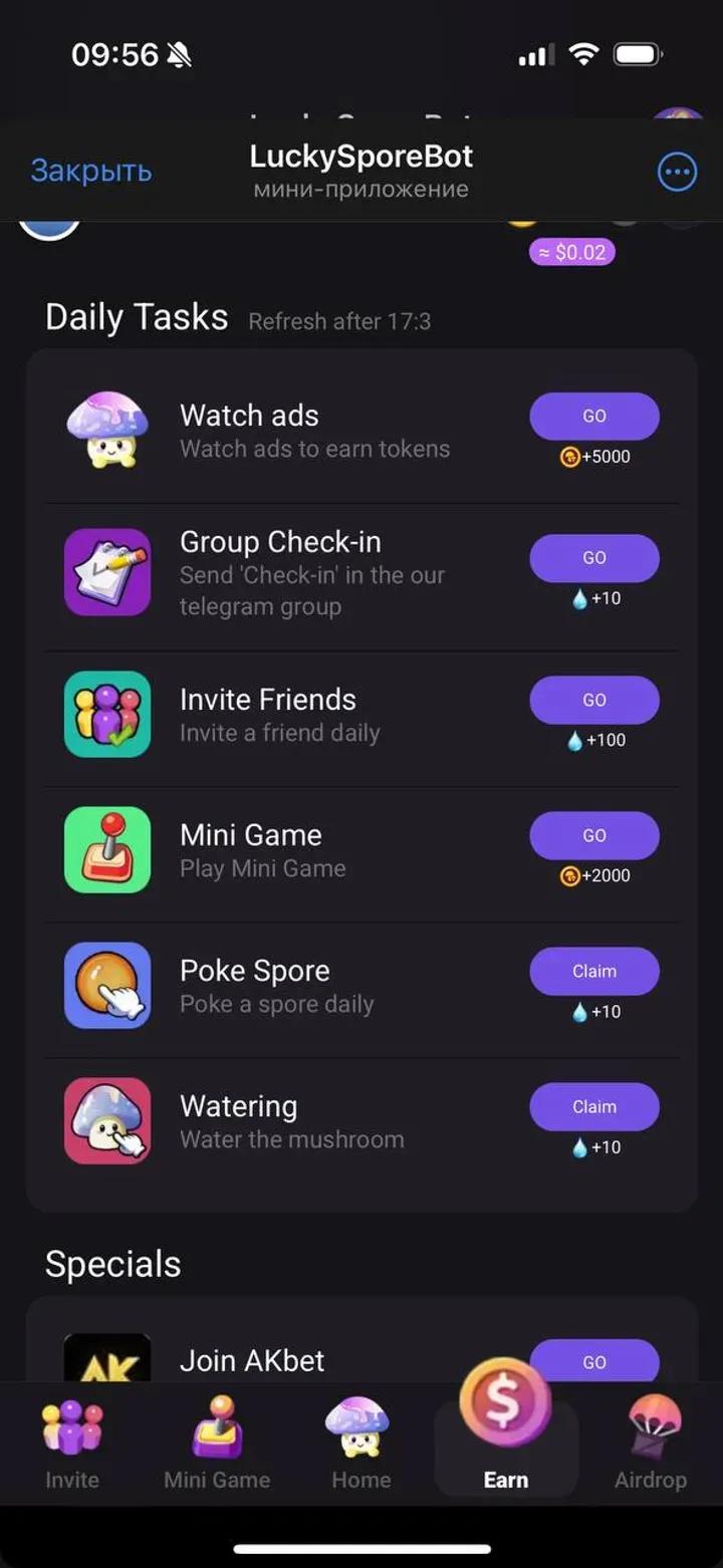 LuckySporeBot 3