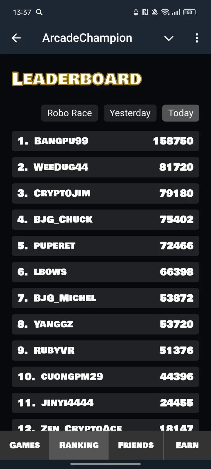 ArcadeChampion Telegram Screenshot 3