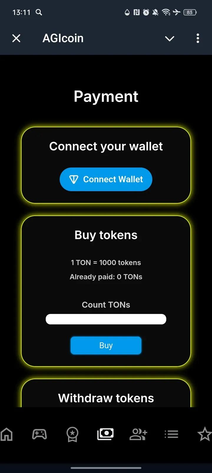AGIcoin Telegram Screenshot 4