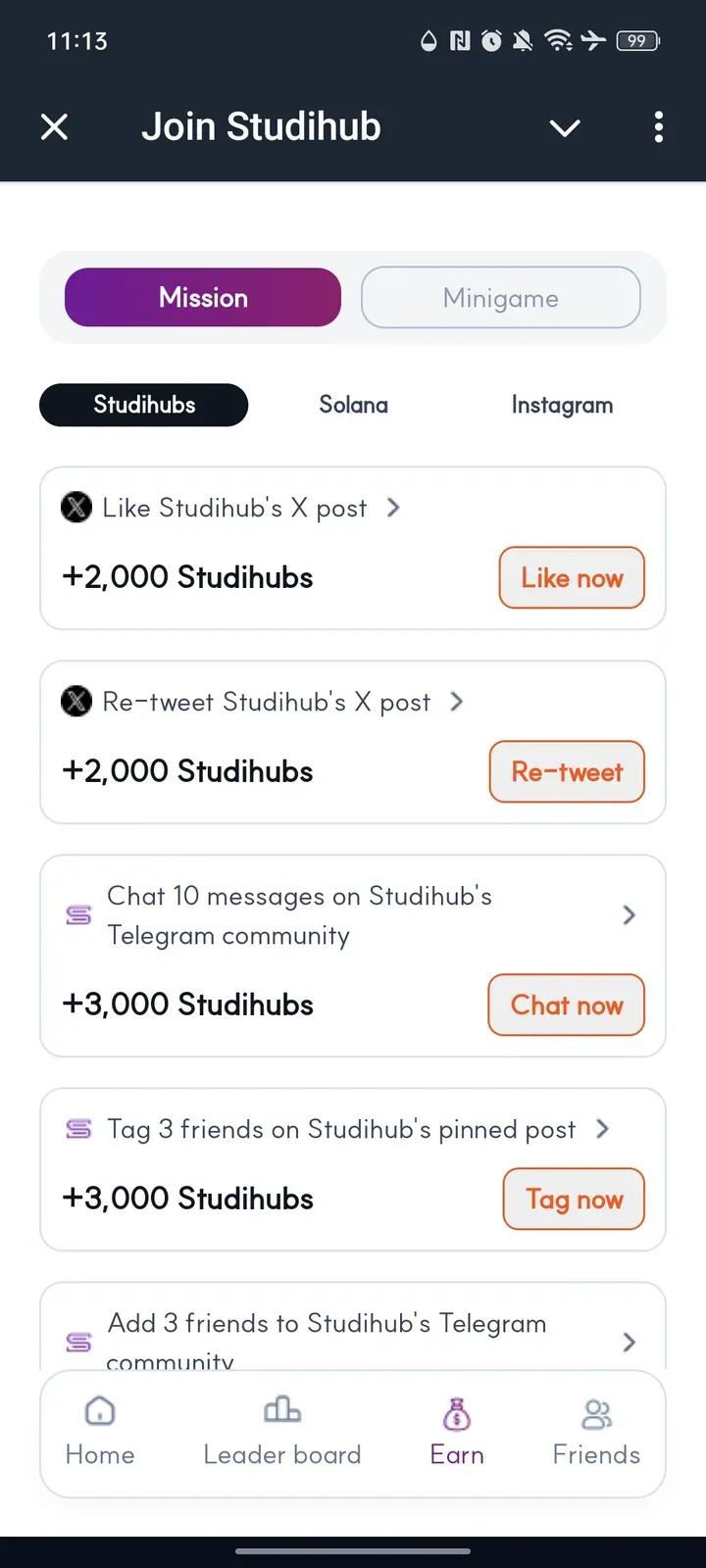 Join Studihub 3