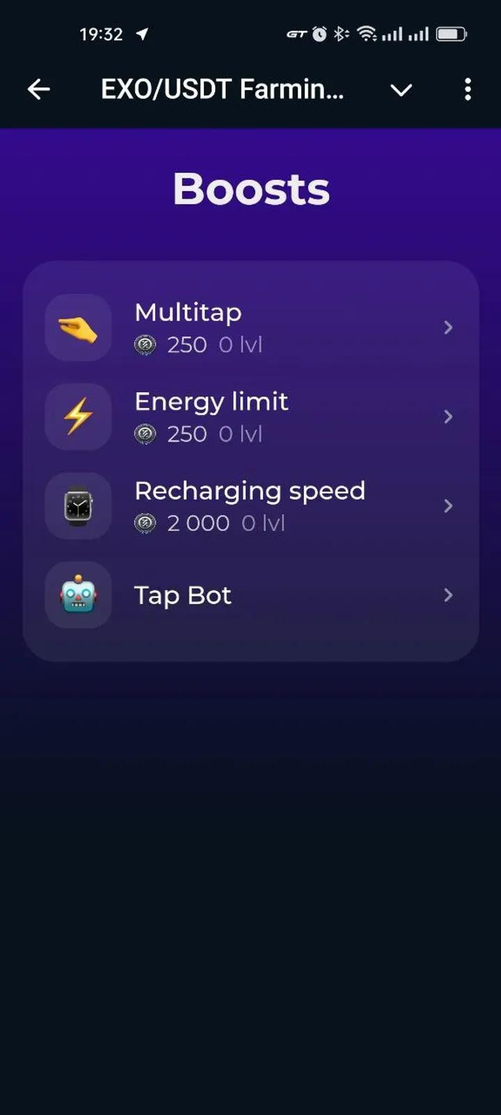 EXO/USDT Farming Bot APP 6