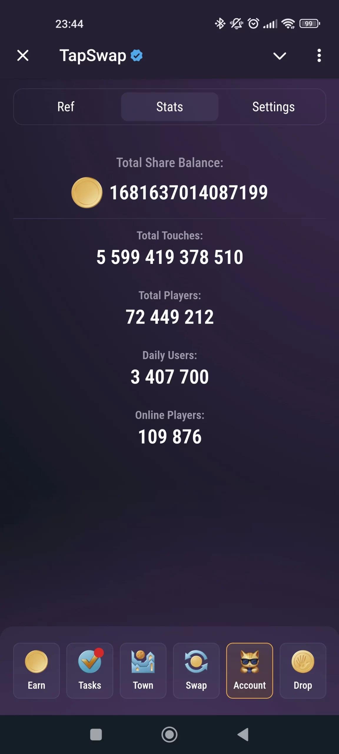 TapSwap Старт