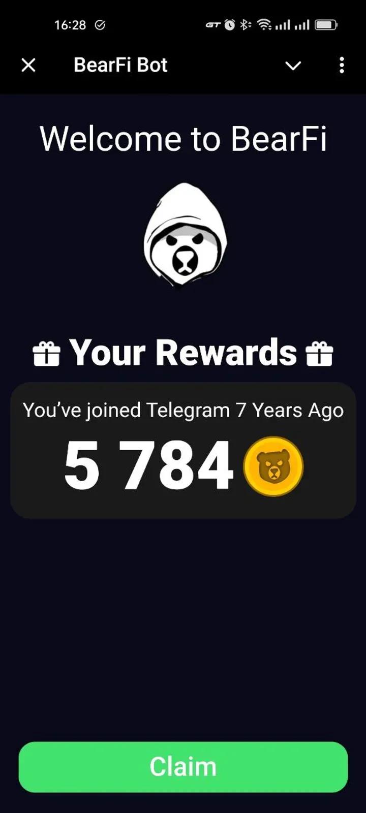 BearFi Bot Telegram Screenshot 3