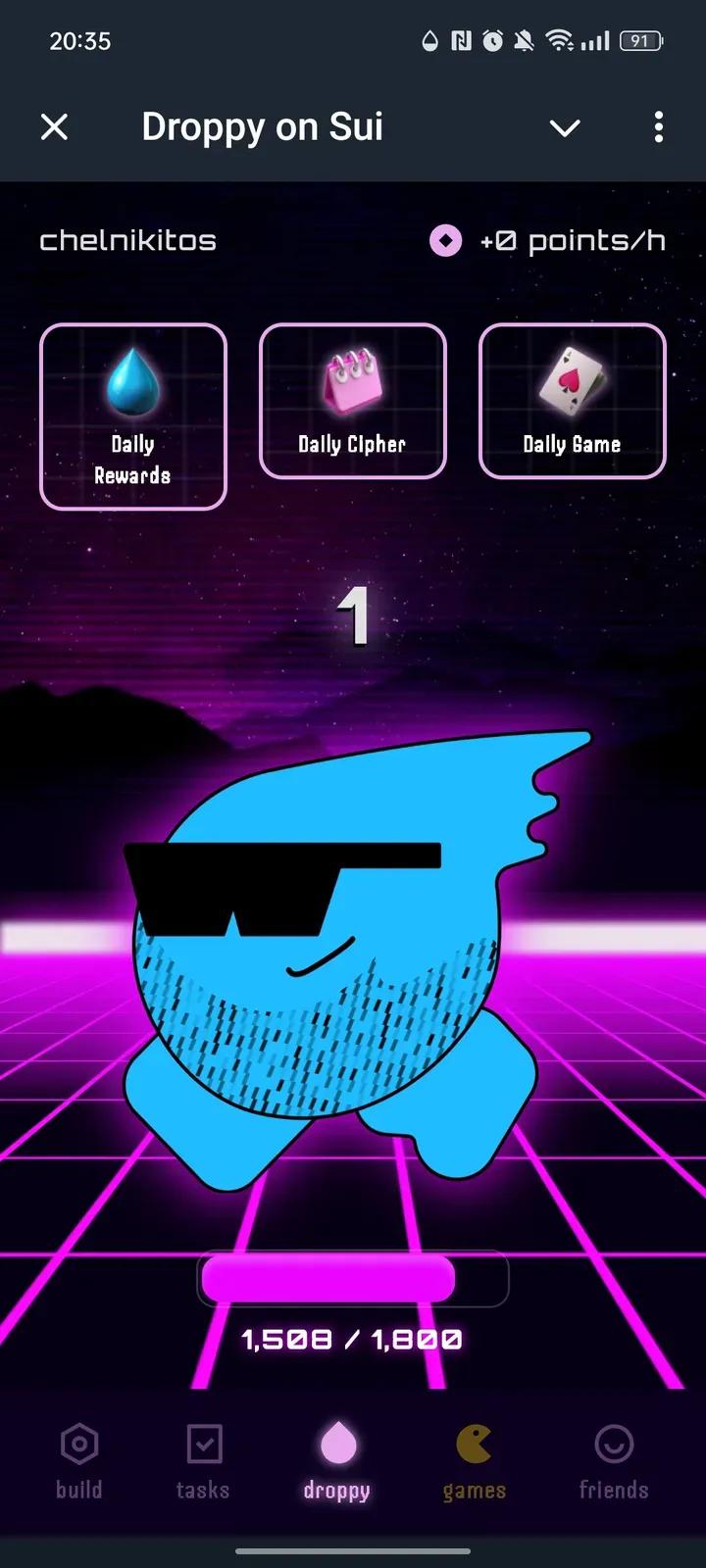 Droppy on Sui 1