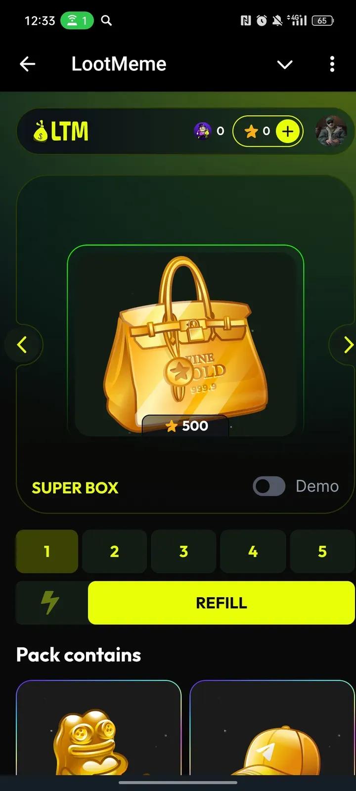 LootMeme в Телеграм — скриншот 2