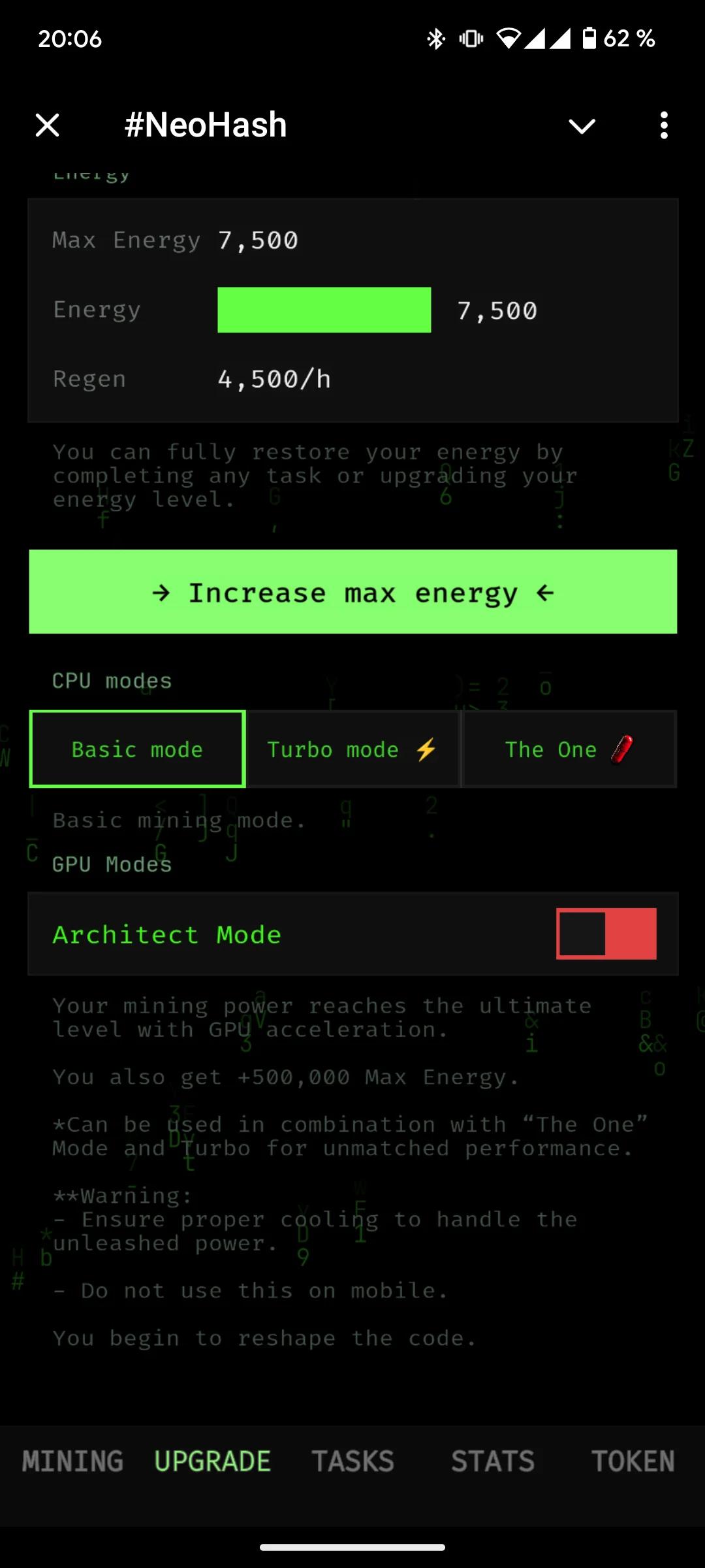 #NeoHash энергия