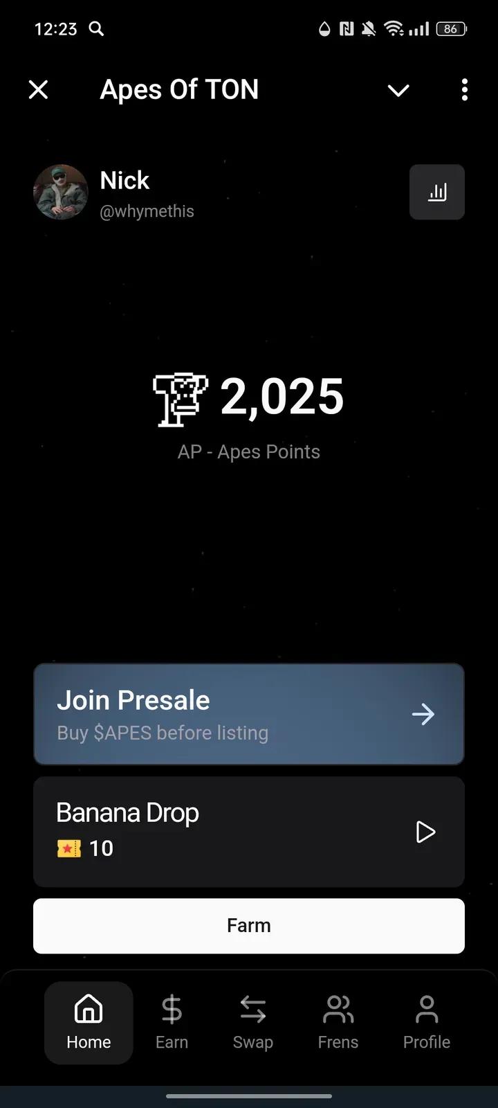 Apes Of TON Telegram Screenshot 1