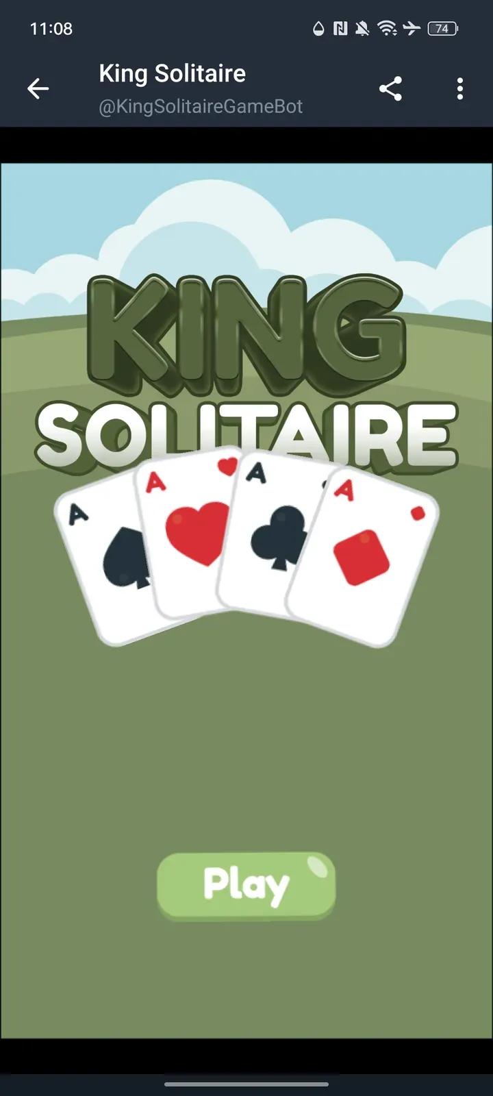 King Solitaire Game 1